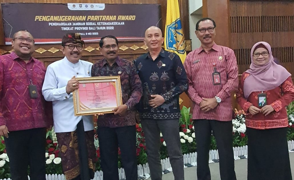 Terbaik I, Pemkab Badung Raih Paritrana Award Provinsi Bali 